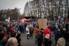 Fotoreportáž z protestního mítinku OS KOVO před Liberty Ostrava 22. února 2024